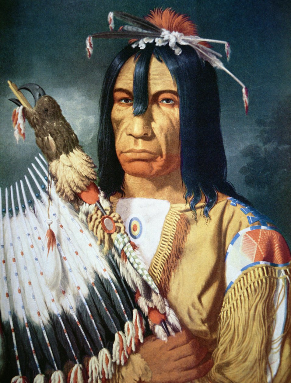 Indianersjef for Cree-folket i Canada av Paul Kane