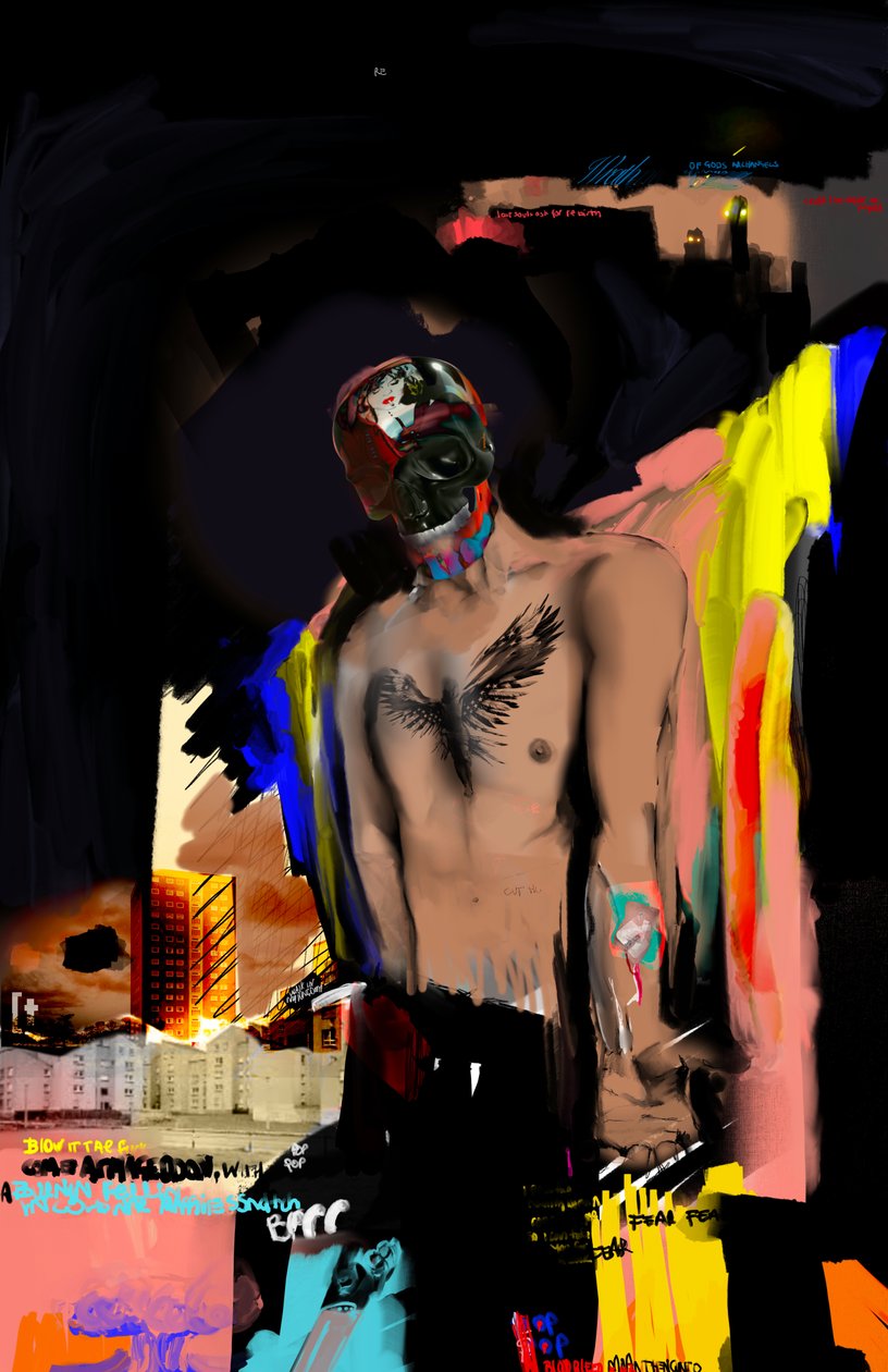 Badlands (DA) 2025, 2024 (digital kunst) av Paul Kempton