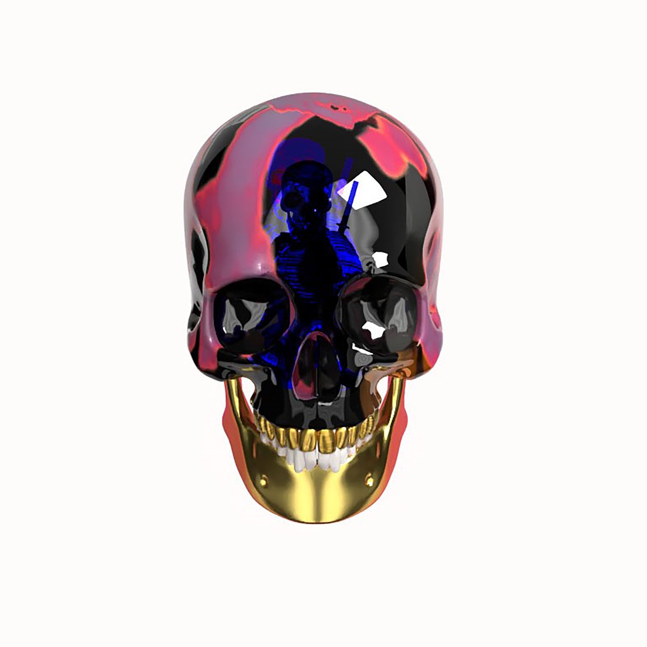 Kvantetanker - Stumme dødssvaner, 2024 (digital kunst) av Paul Kempton