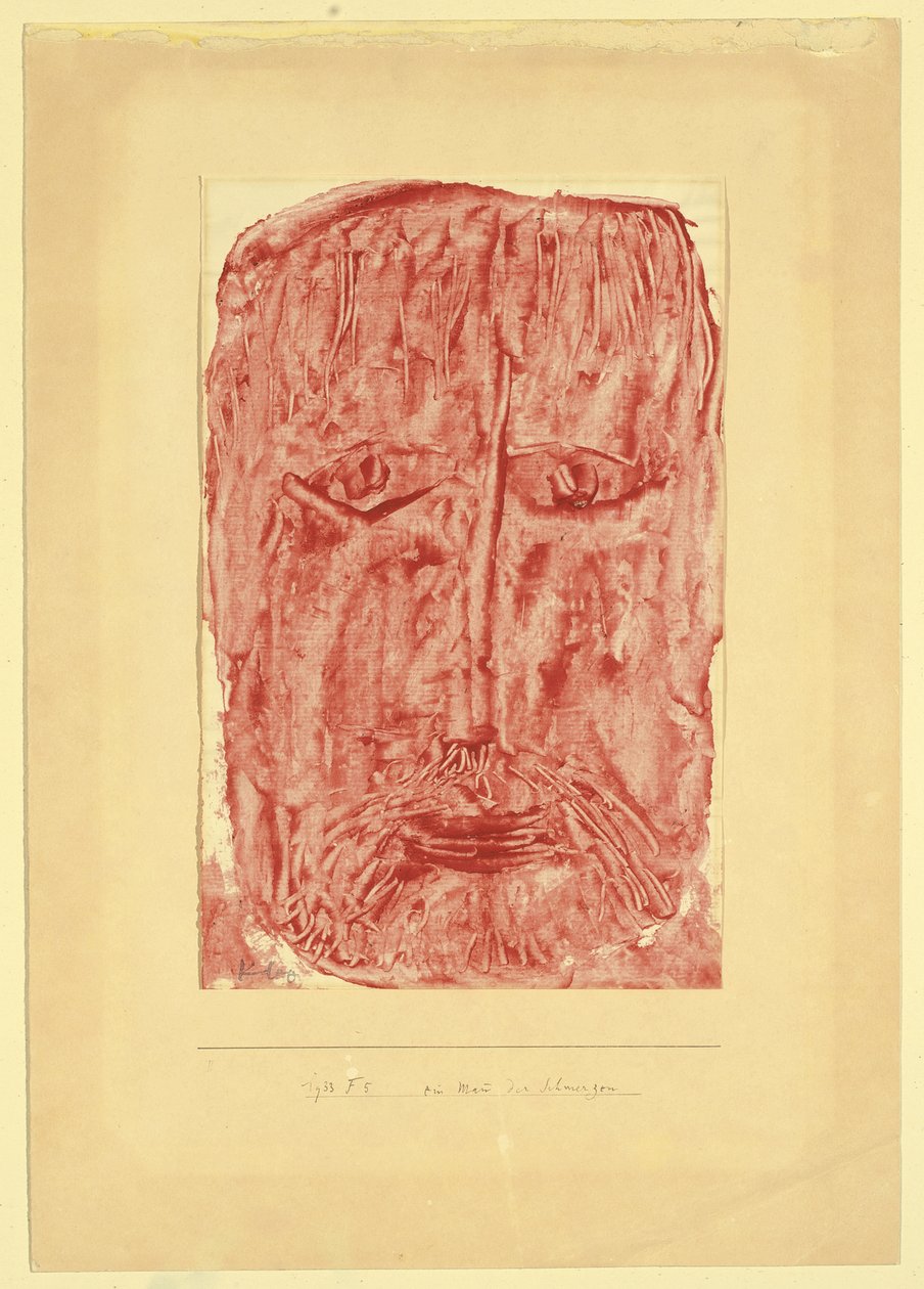 En sorgens mann; En smertefull mann av Paul Klee