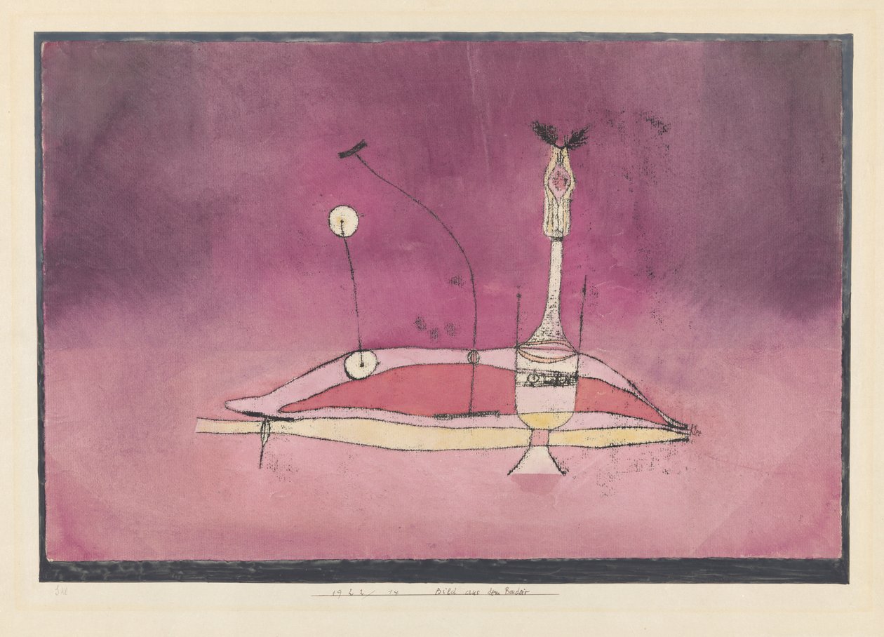 Et bilde fra boudoiret, 1922. av Paul Klee