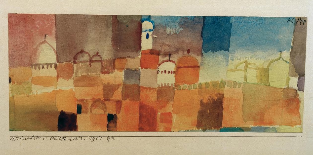 Utsikt over Kairuan av Paul Klee