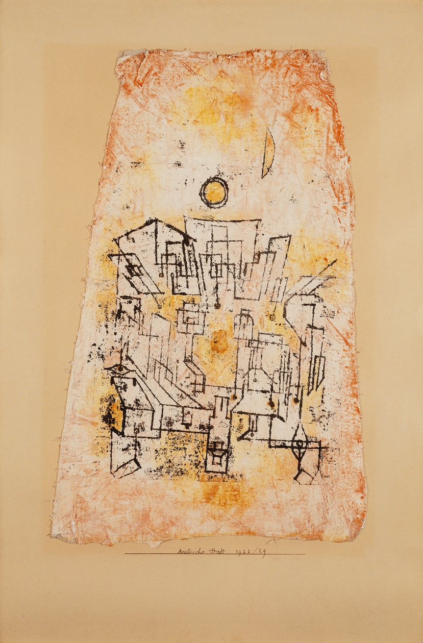 Arabian City; arabisk by av Paul Klee