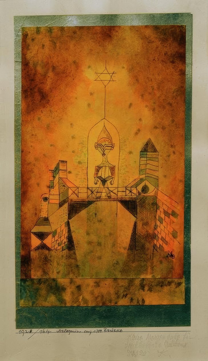 Arlequin på broen av Paul Klee