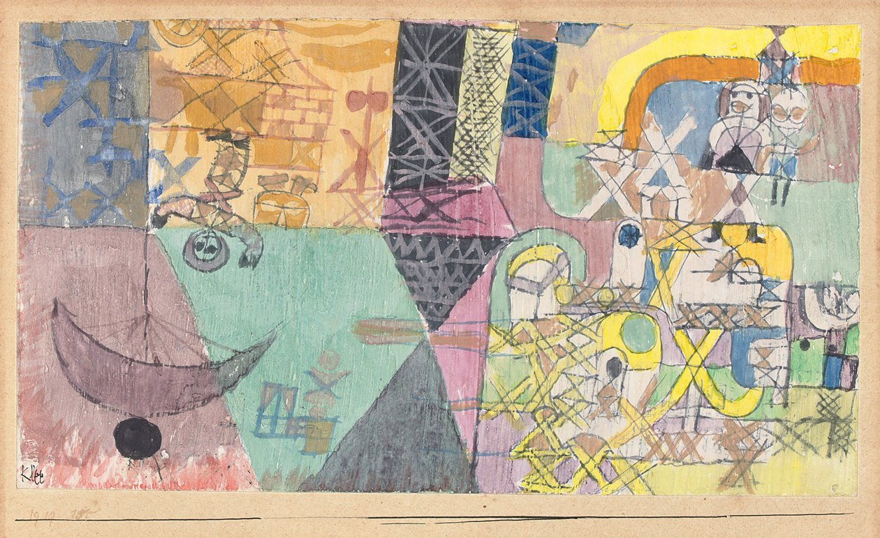 asiatiske underholdere; Asiatiske narrer av Paul Klee