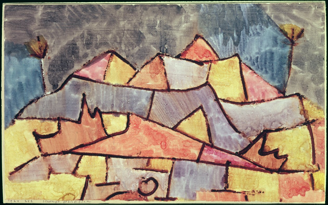 Strenge fjellform av Paul Klee