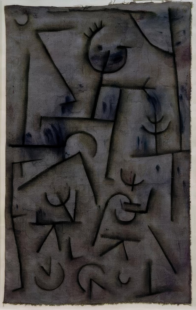 Bacchanal i rødvin av Paul Klee