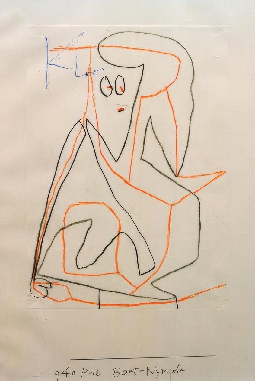 Skjeggnymfe av Paul Klee