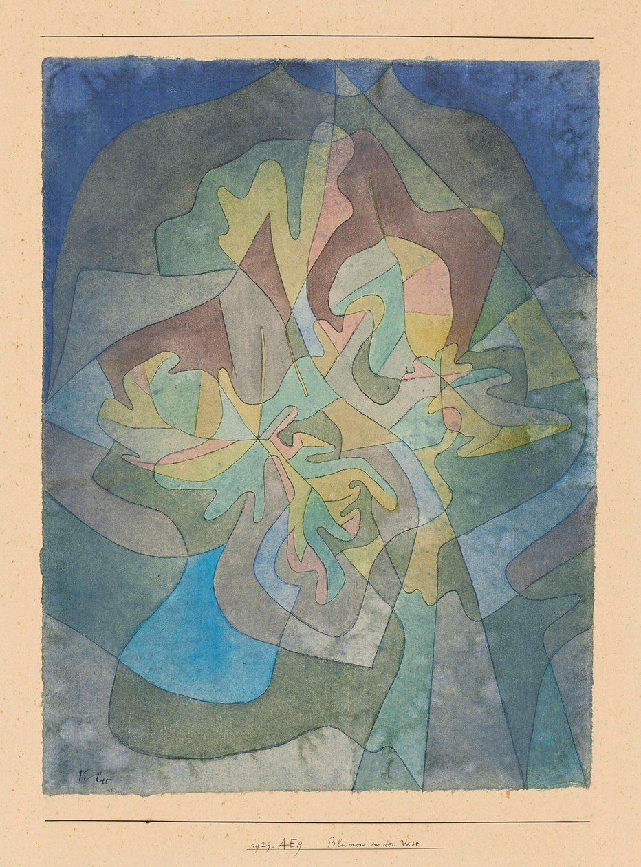 Blumen in der Vase Flowers in the Vase, 1929. av Paul Klee