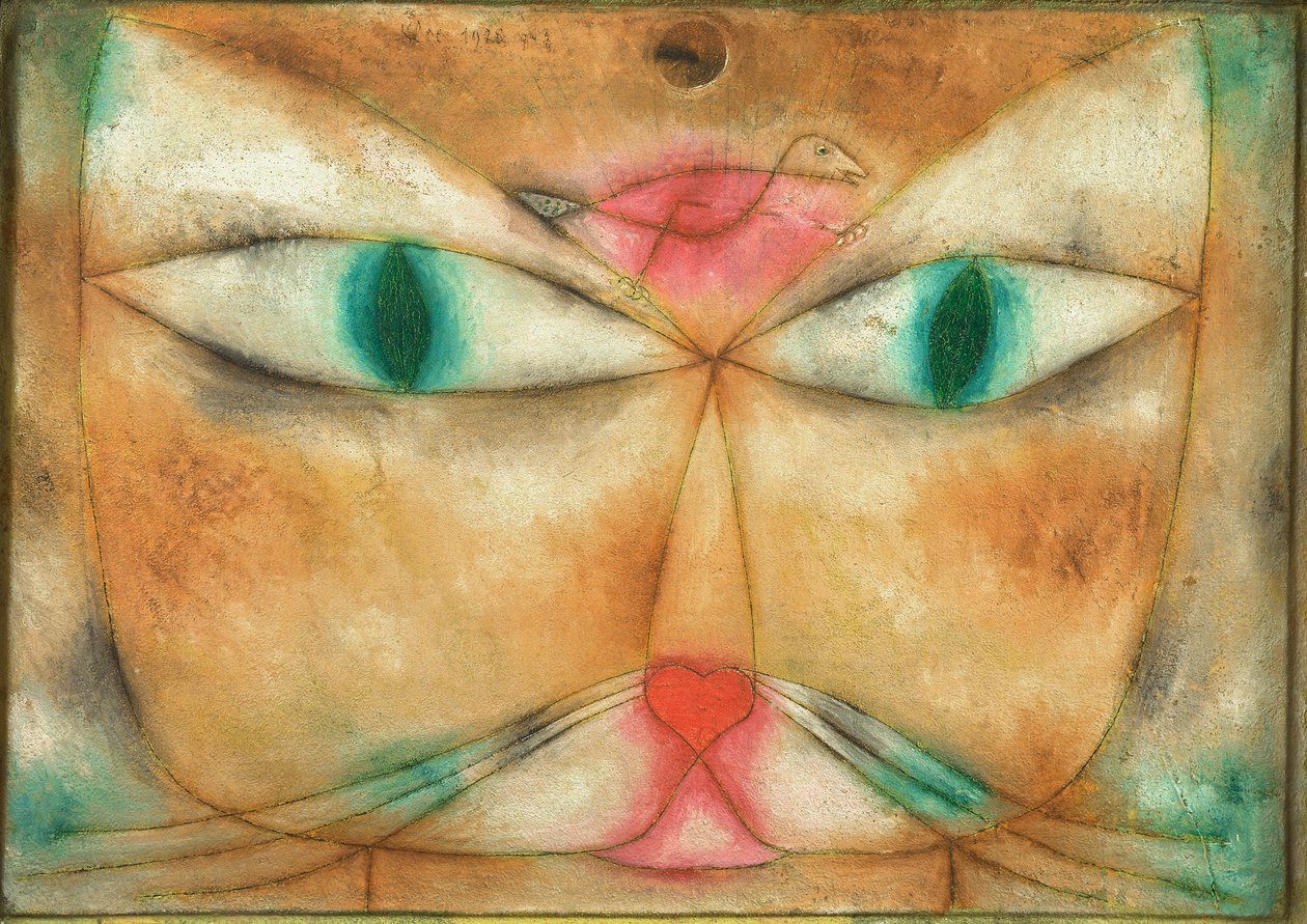 Katt og fugl av Paul Klee