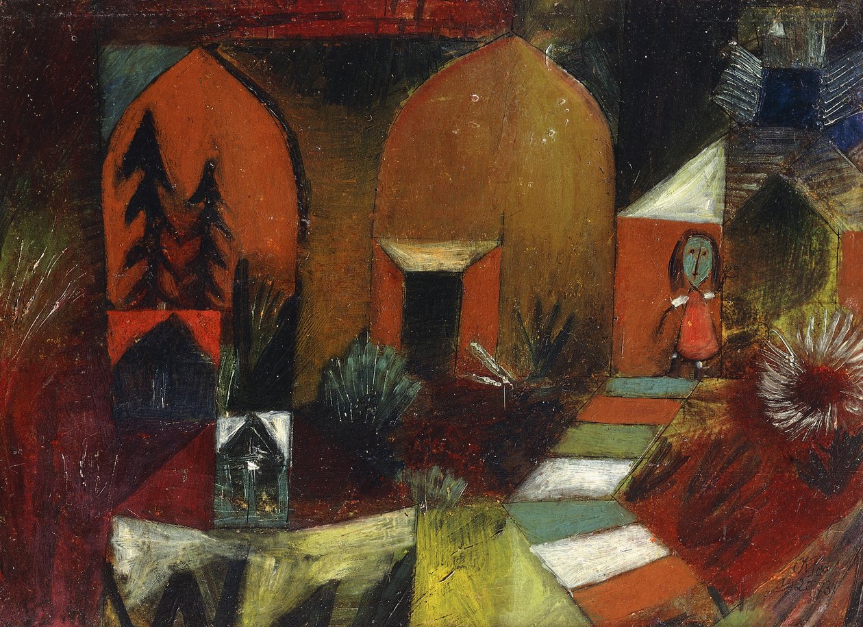 Barn som en eremitt; barn som eremitt av Paul Klee