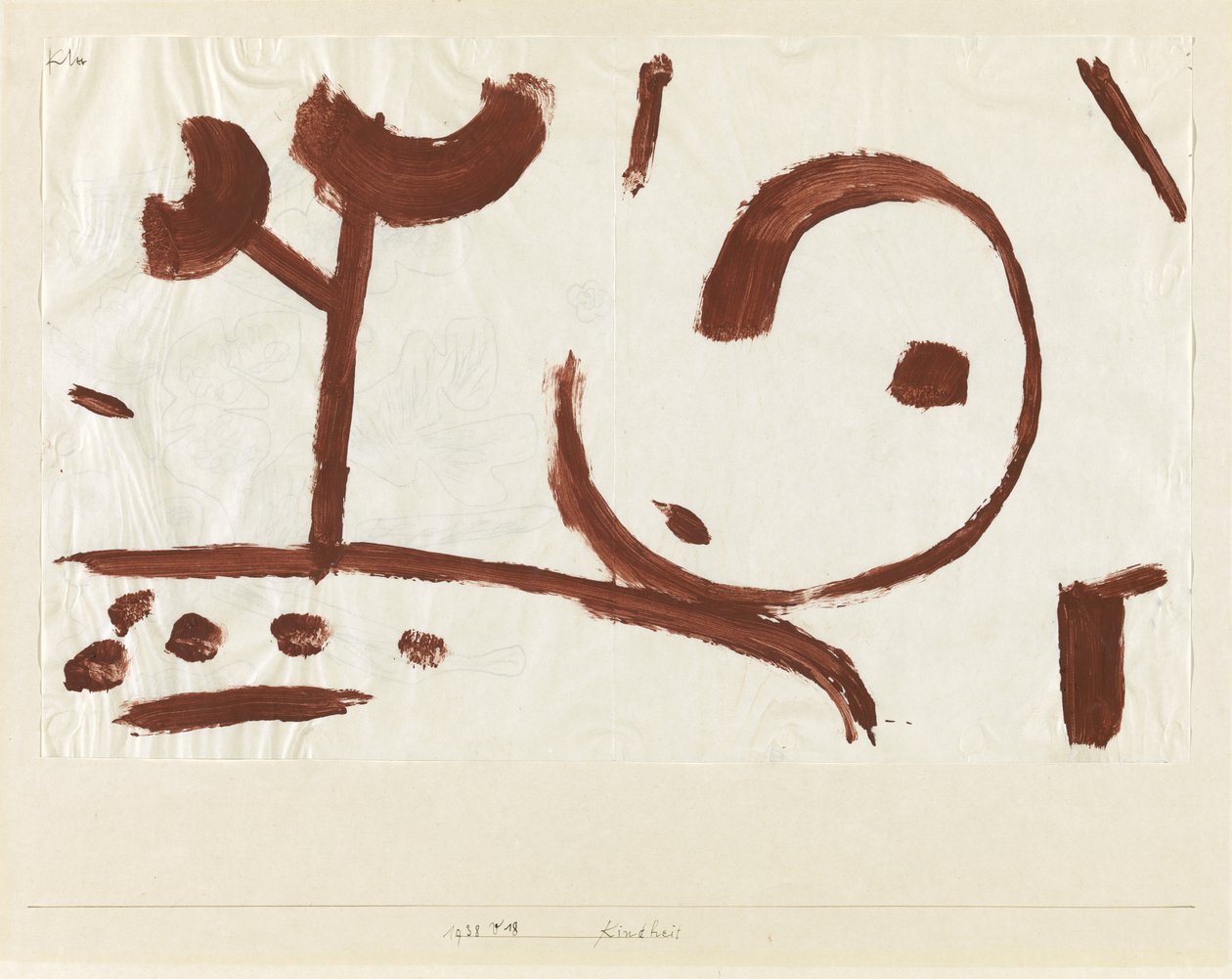 Barndom barndom, 1938 av Paul Klee
