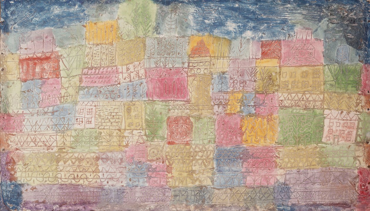 fargerik natur; Fargerike landskap av Paul Klee