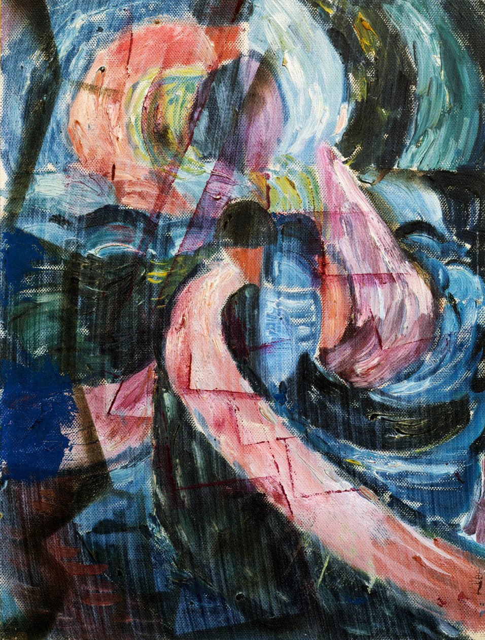 Konstruksjon under en foss, en kryssing av Paul Klee