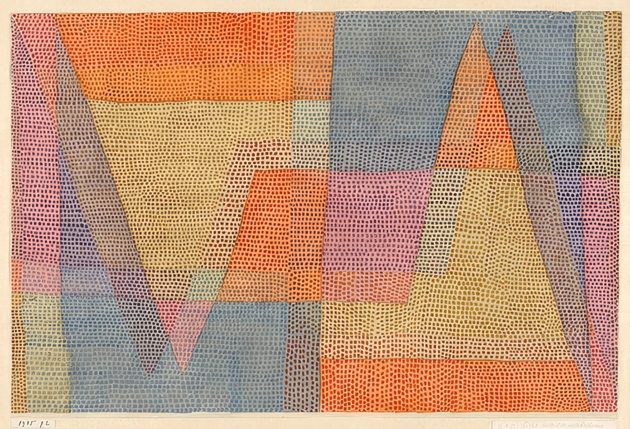 Lyset og skarpheten. 1935, 102 (P 2) av Paul Klee