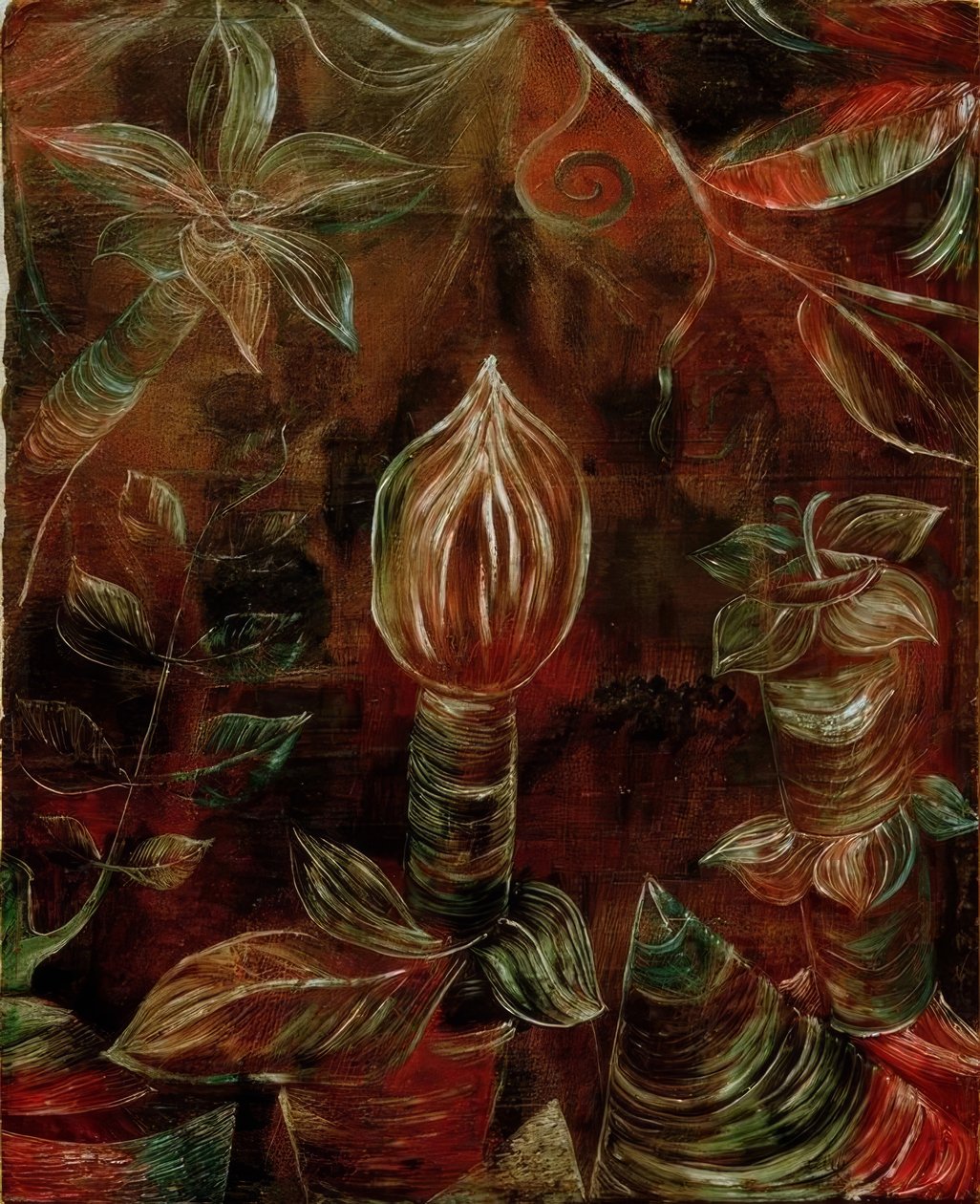 Dekorativt plantebilde Knoppen av Paul Klee