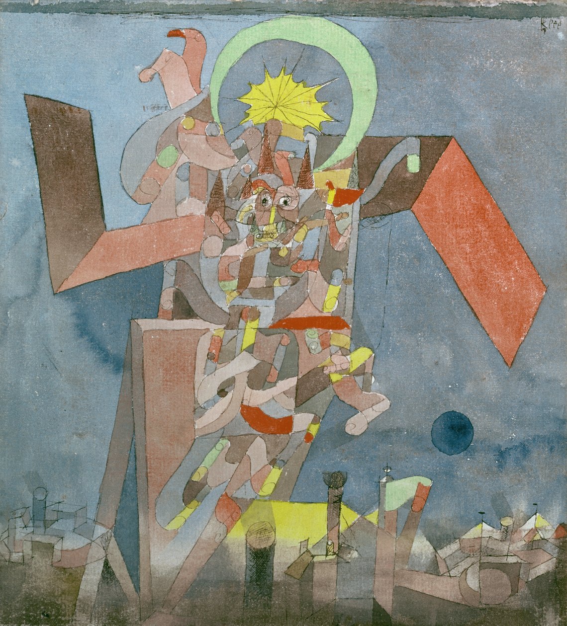 Demon over skipene av Paul Klee