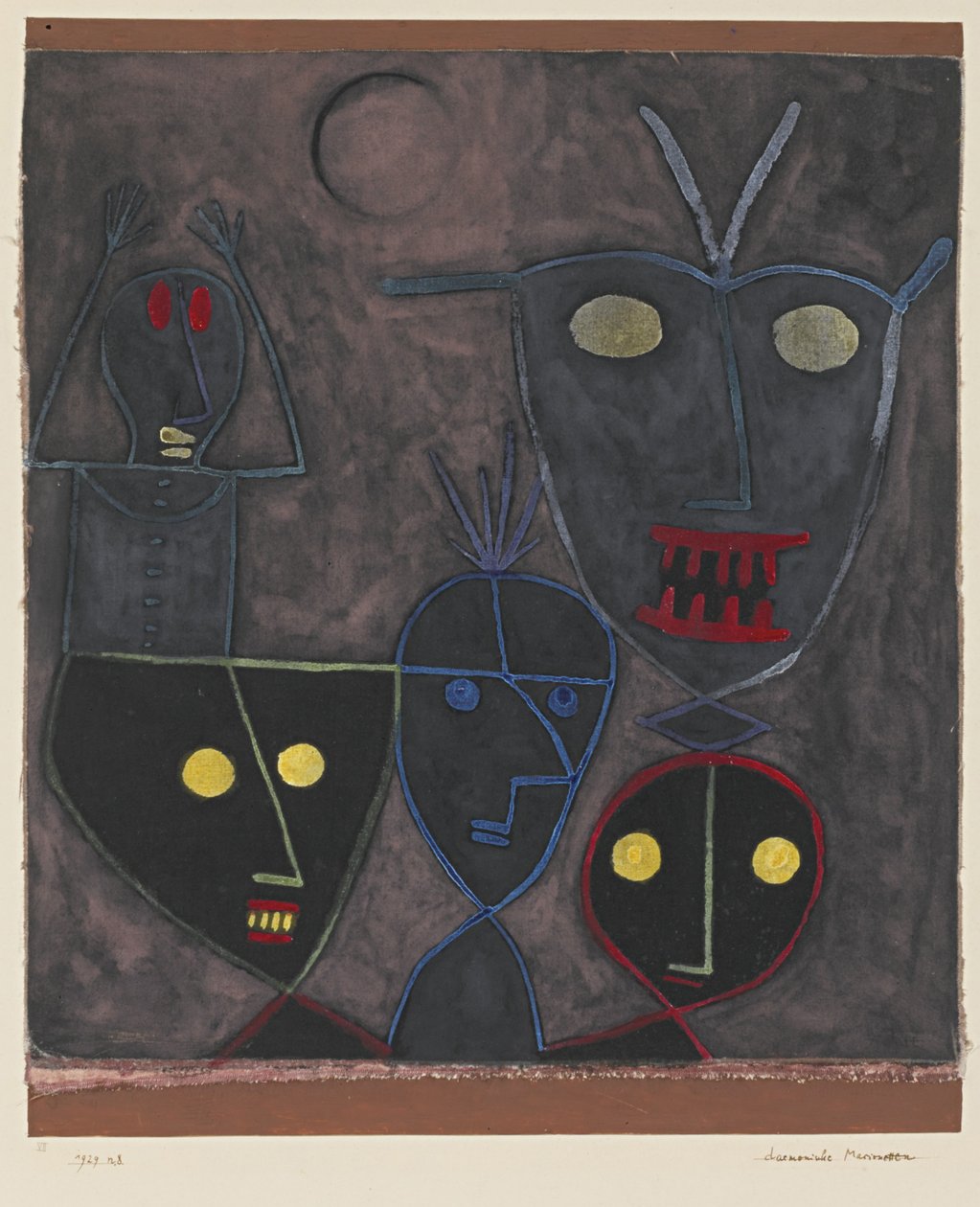 Demoniske dukker, 1929 av Paul Klee