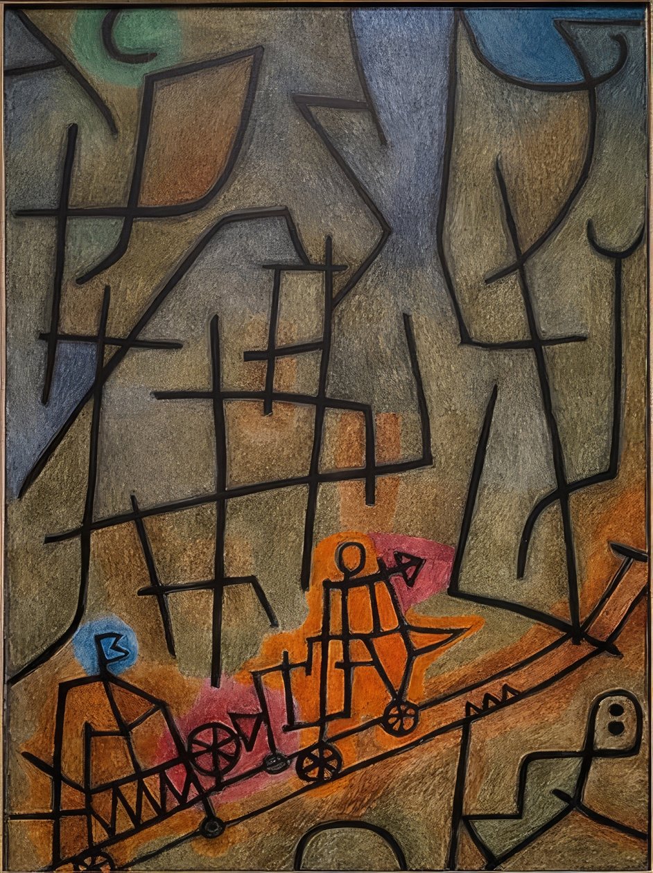 Erobre fjellet. 1939 av Paul Klee