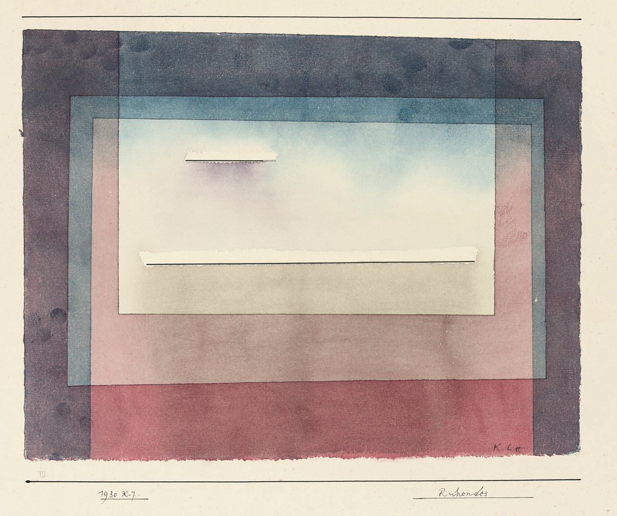 Sovende, 1930 av Paul Klee