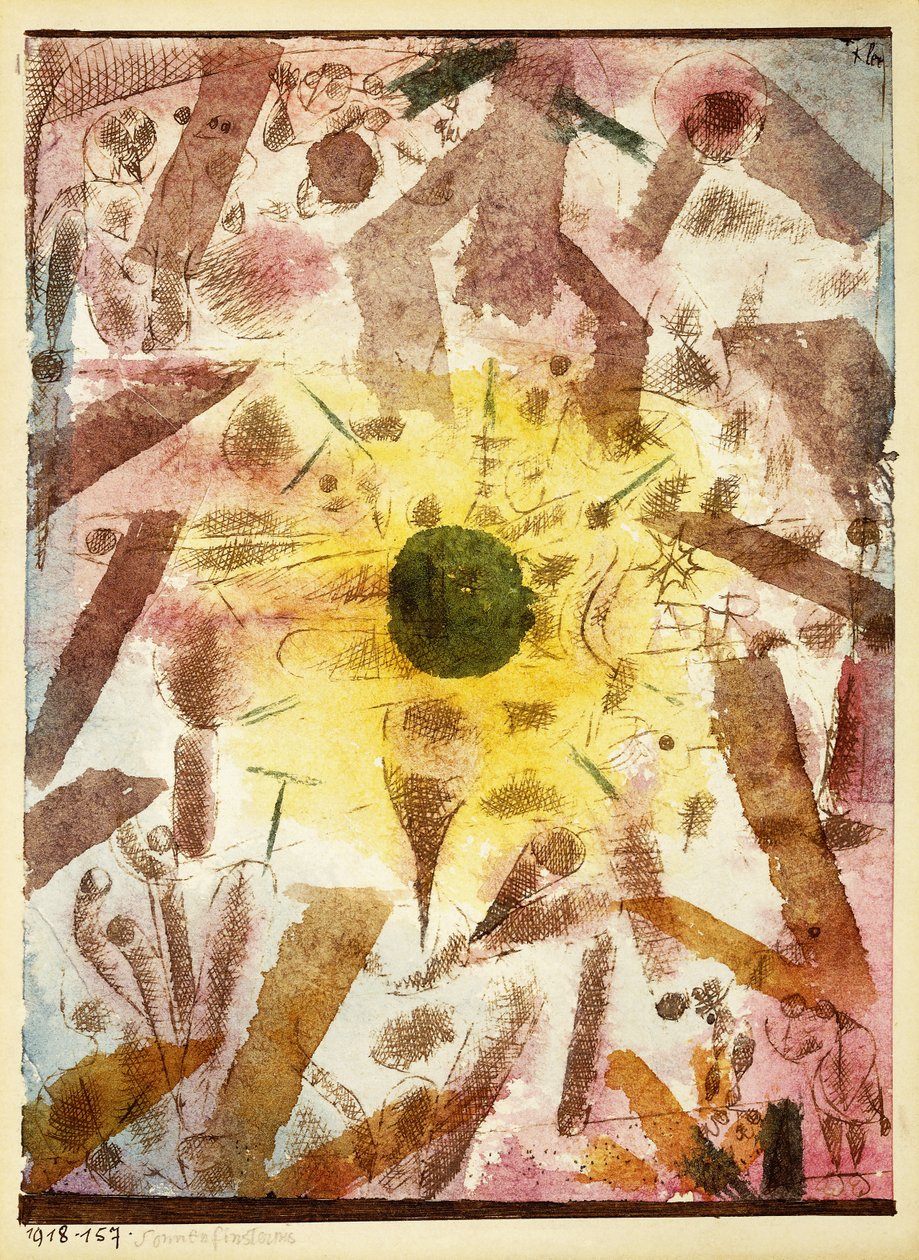 formørkelse; solformørkelse av Paul Klee