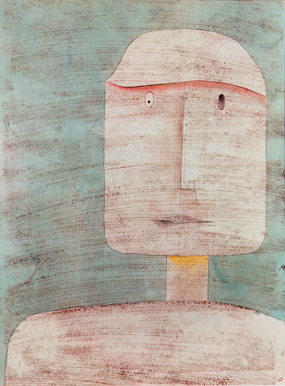 Ansiktet til en kriger av Paul Klee