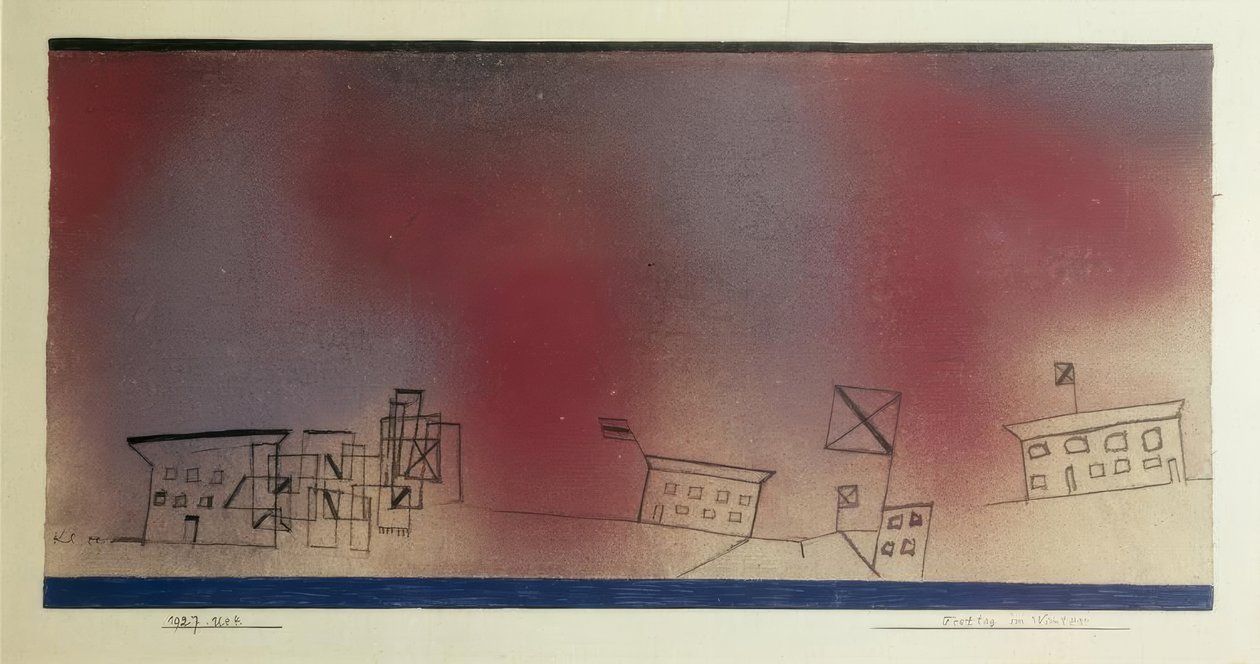 Festivaldag om vinteren av Paul Klee