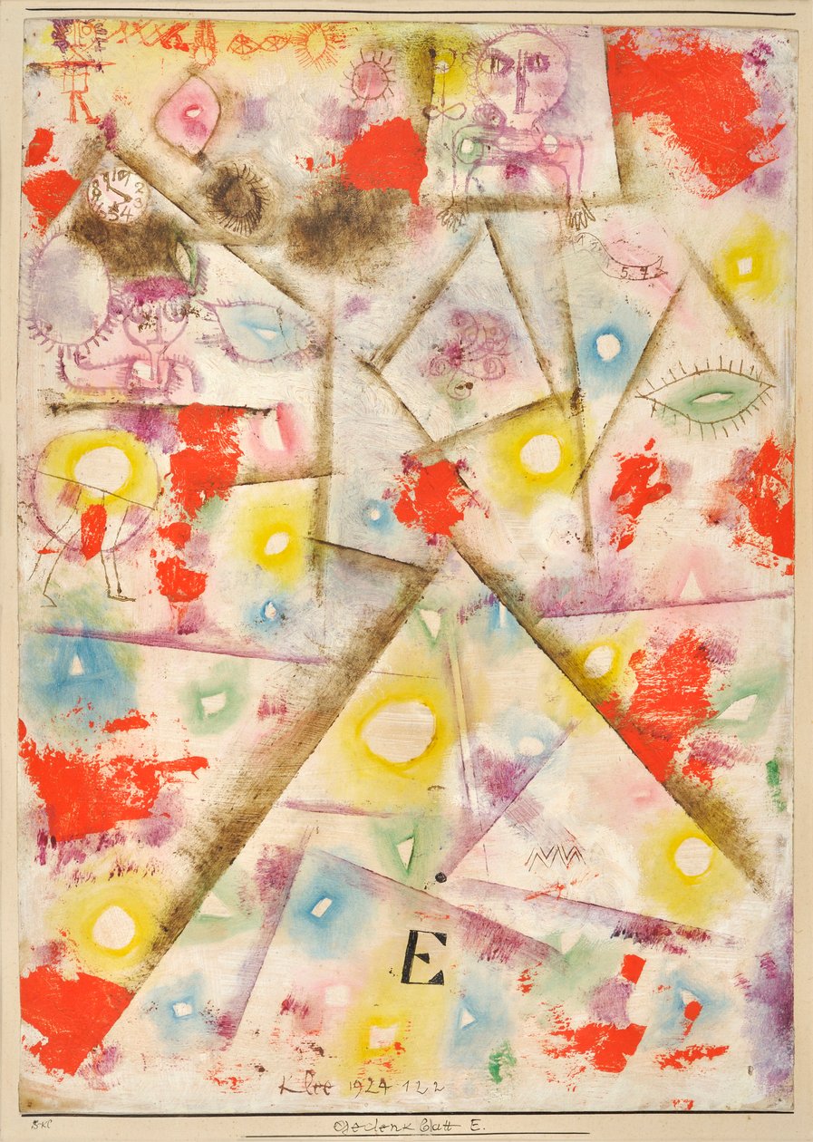 Minneark E av Klee, Paul (1879-1940) av Paul Klee