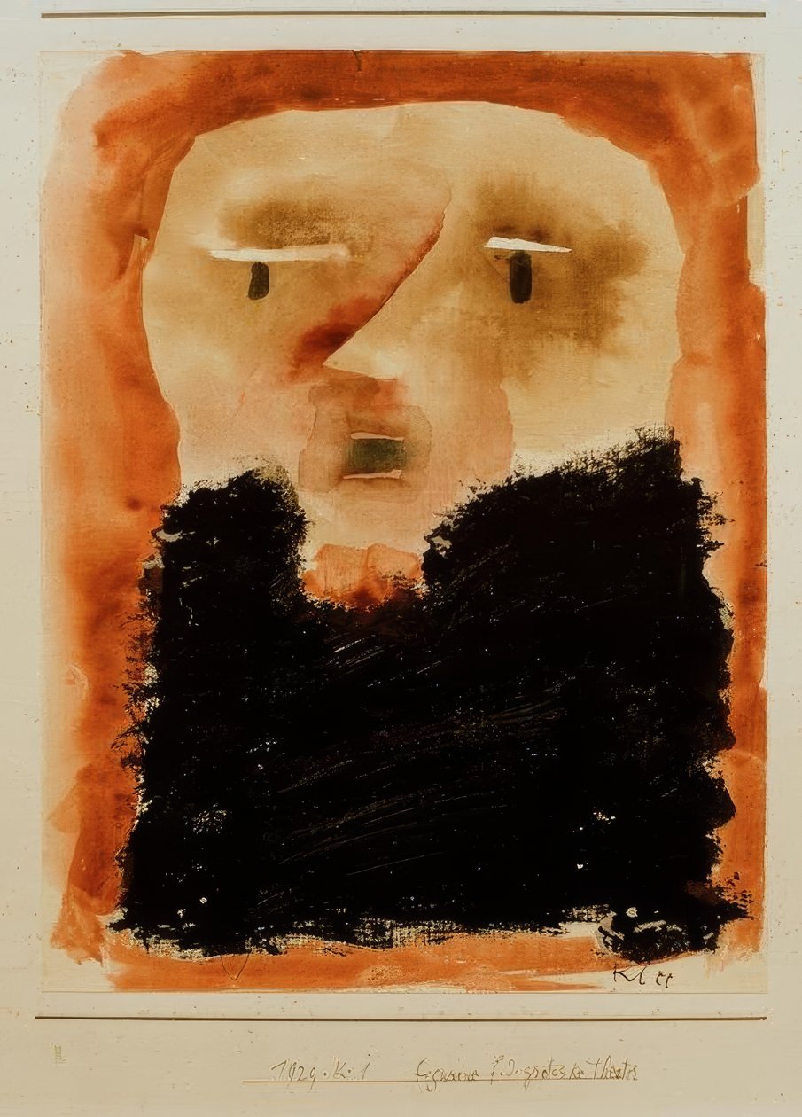 Figur for det groteske teatret av Paul Klee