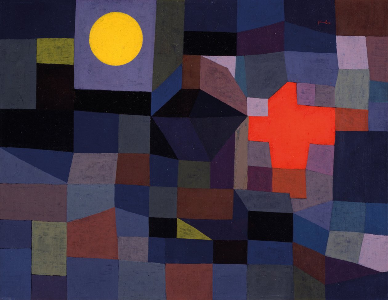 Brann ved fullmåne av Paul Klee