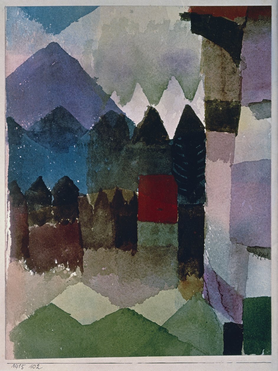 Fohn Wind i Franz Marcs hage av Paul Klee