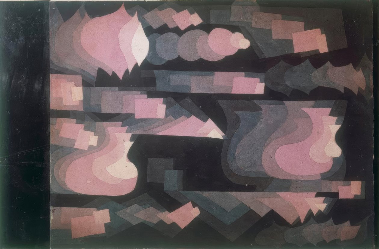 Fuge i rødt av Paul Klee