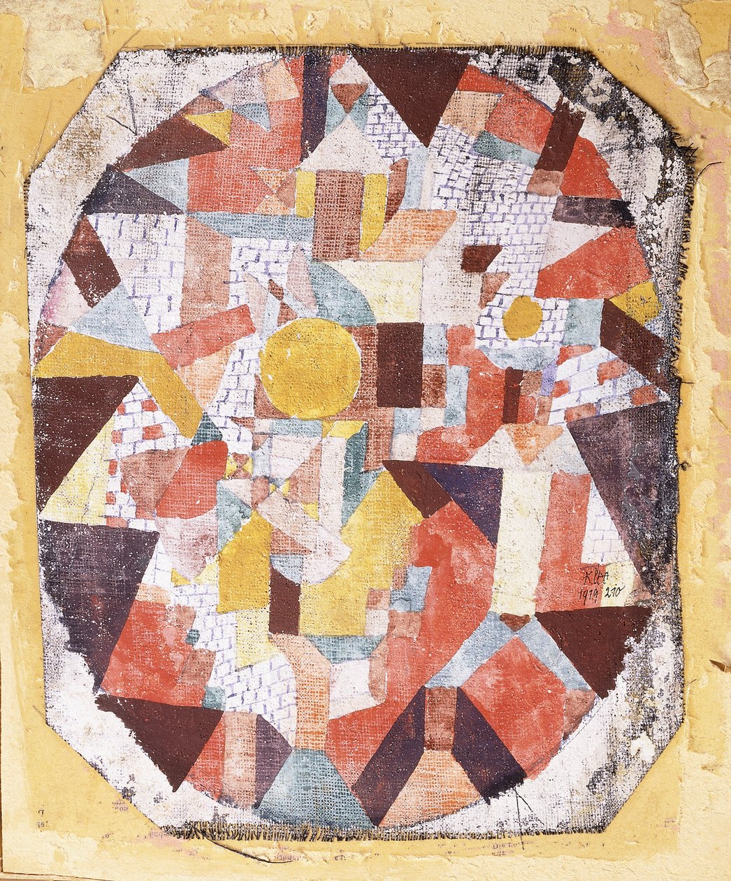 Fullmåne i murverk av Paul Klee