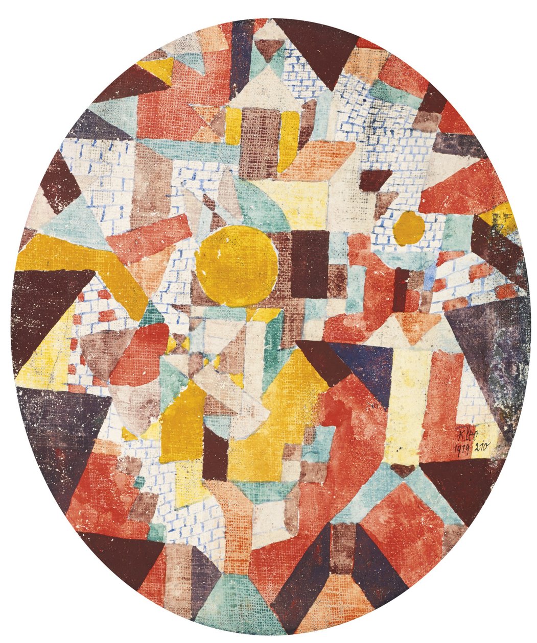 Fullmåne innenfor vegger av Paul Klee