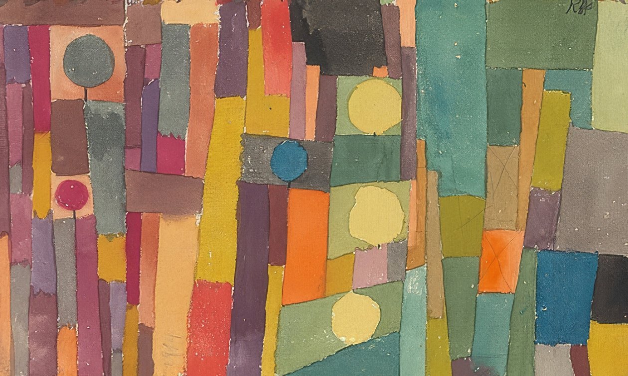 I stil med Kairouan, oversatt til moderat. 1931 av Paul Klee
