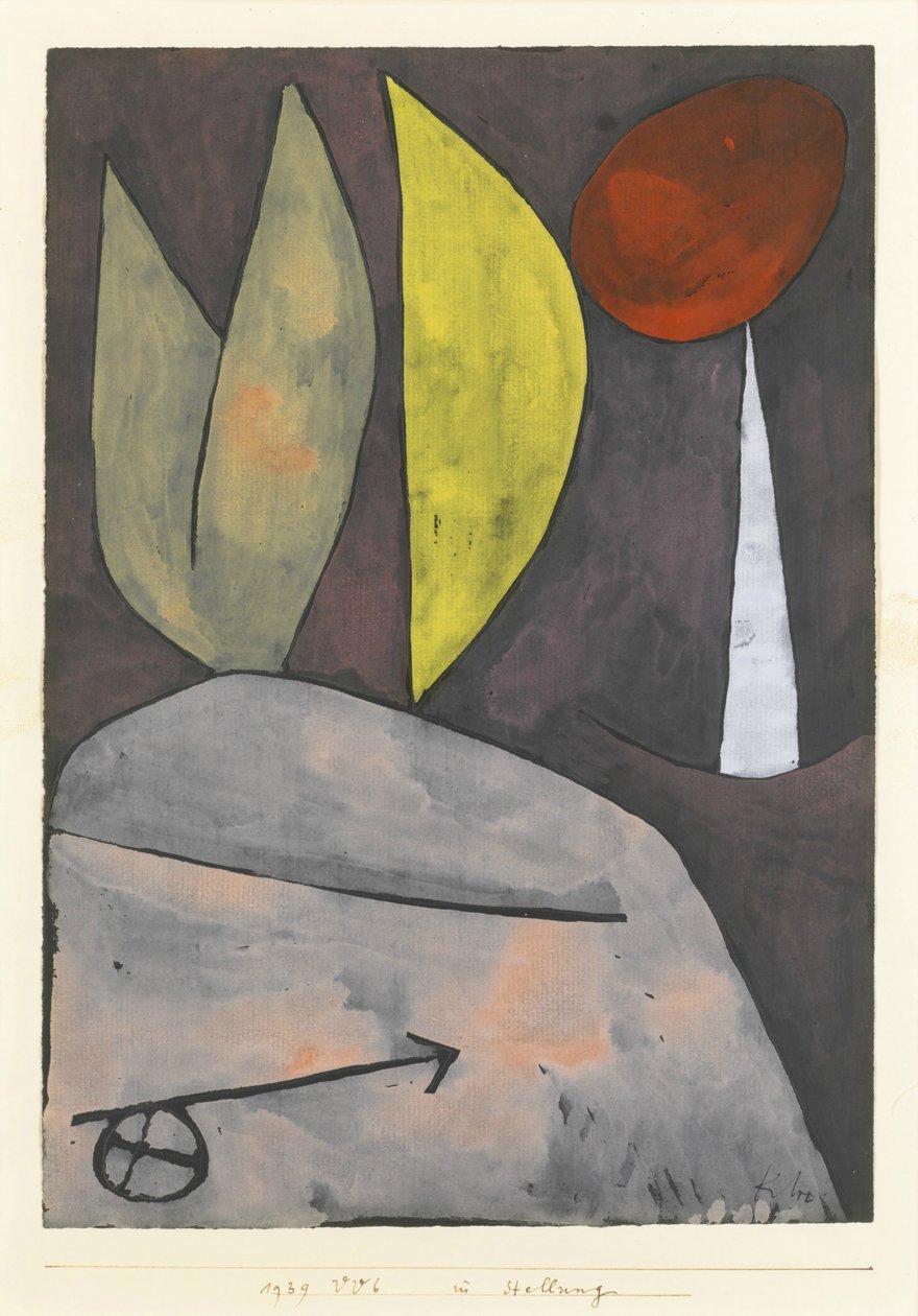 I posisjon. av Paul Klee