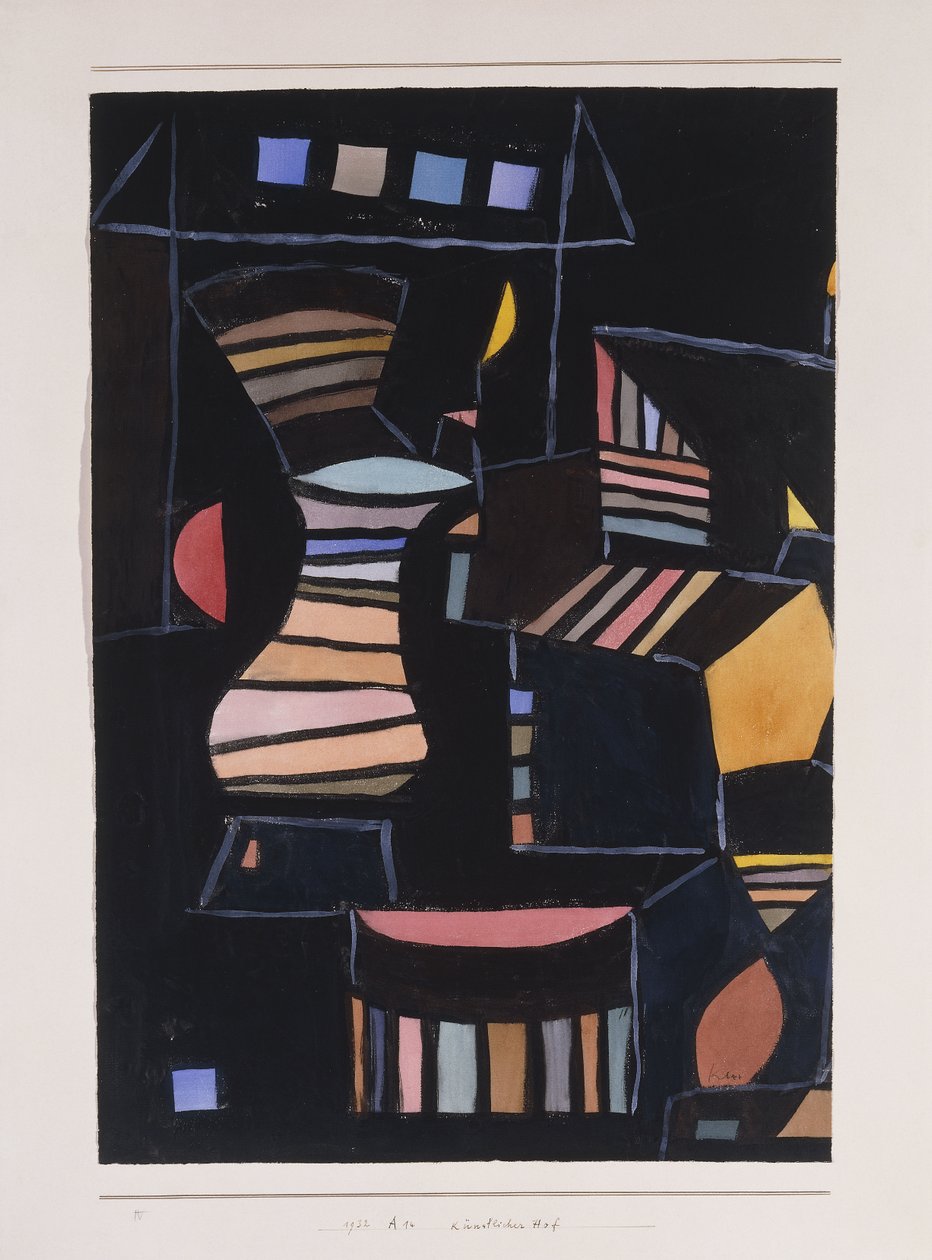 Kunstig gårdsplass av Paul Klee