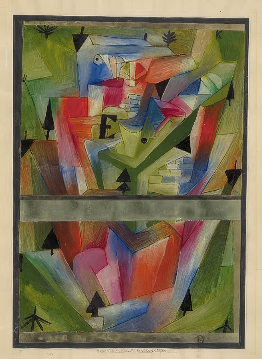 Landskap nær E. (i Bayern). 1921, 182 av Paul Klee