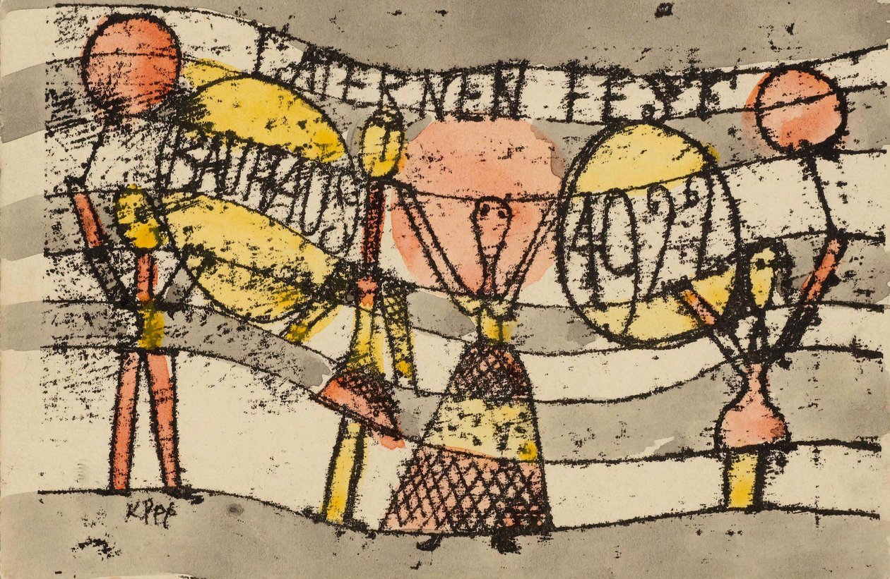 Lanternefestival Bauhaus 1922, 1922. av Paul Klee