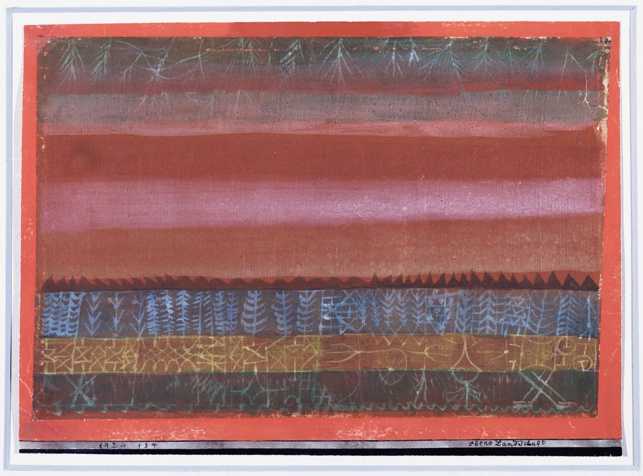 Lagdelt landskap av Paul Klee