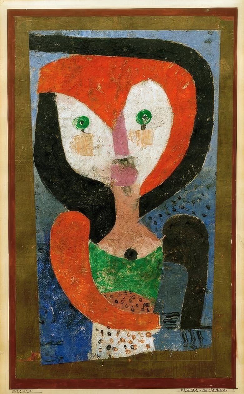 Jenter fra Sachsen av Paul Klee