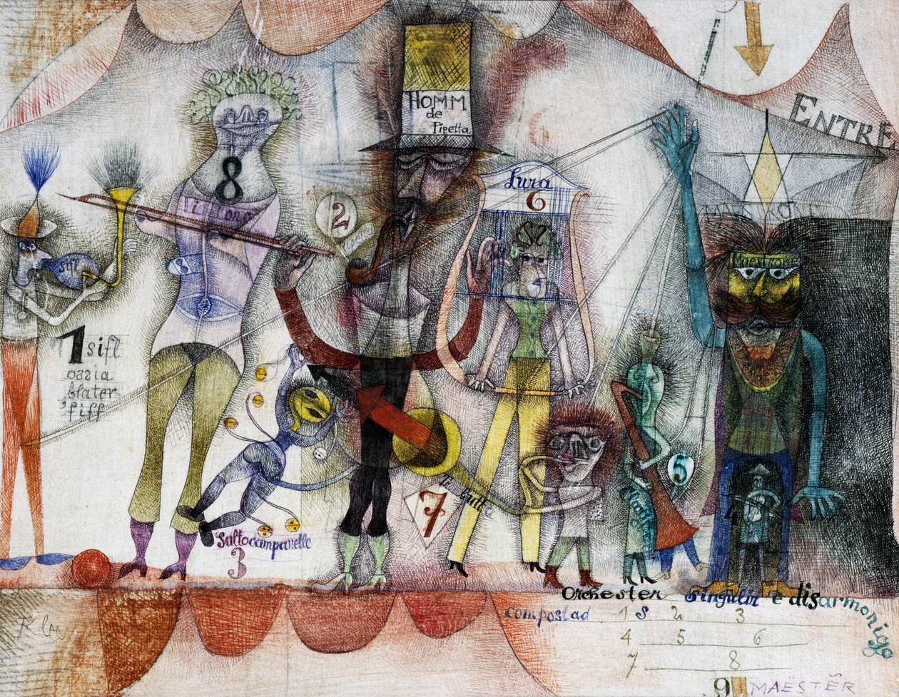 Musikk på messen av Paul Klee