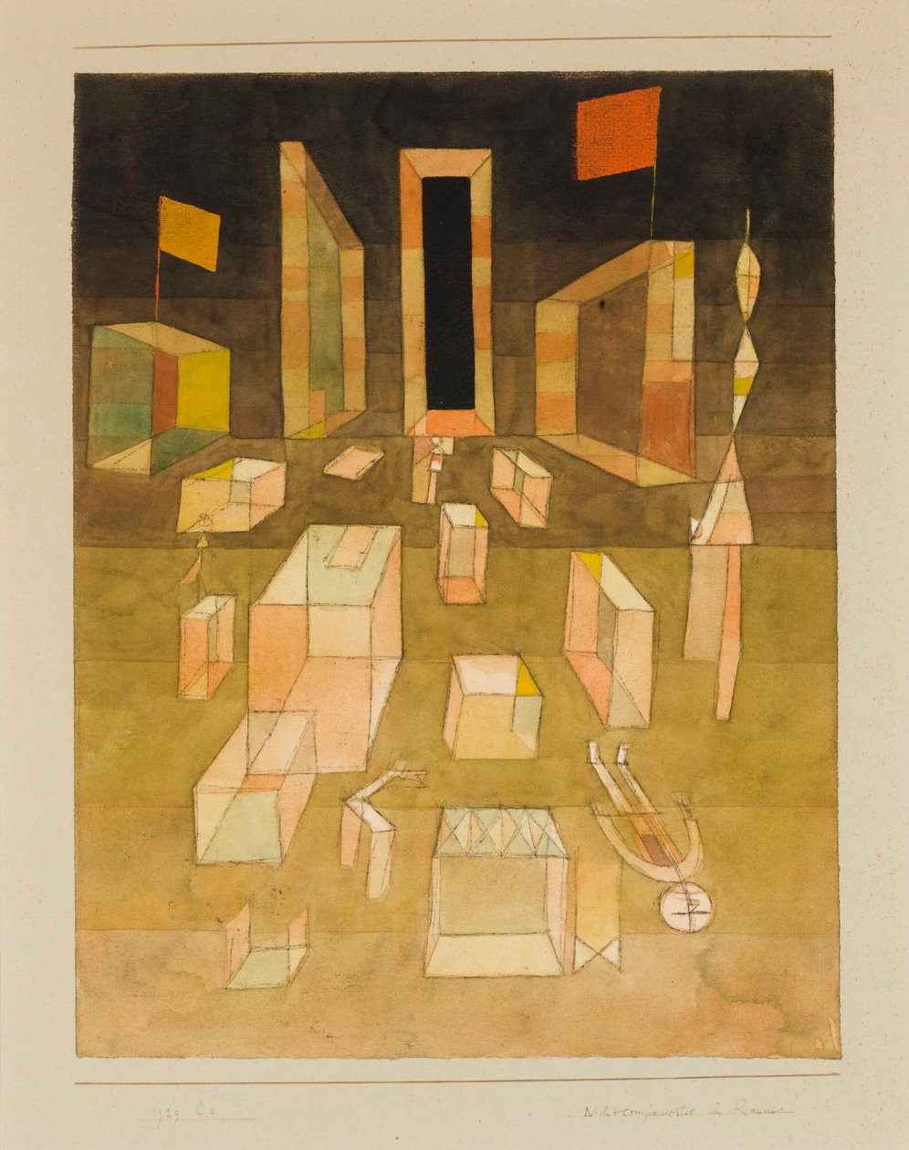 Uncomposed in Space Uncomposed in Space, 1929. av Paul Klee