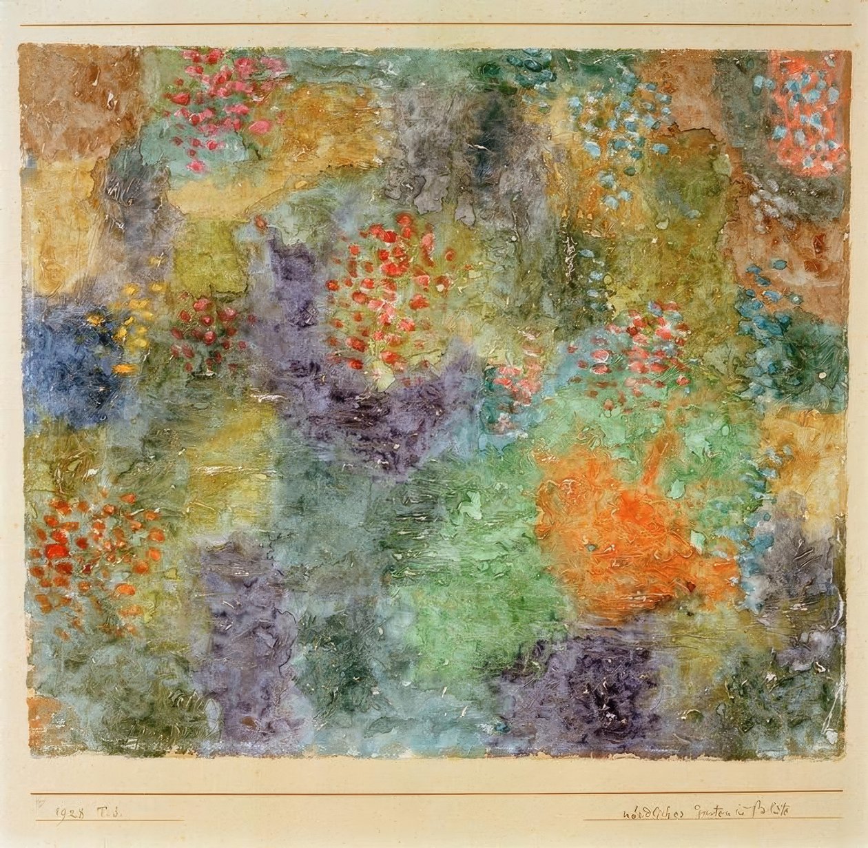 Nordlig hage i blomst av Paul Klee