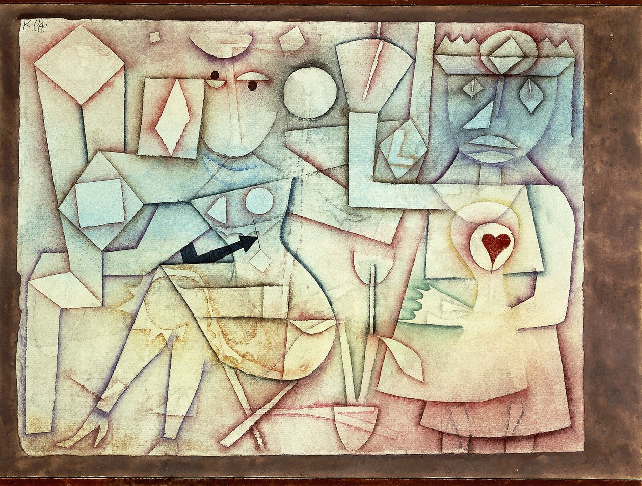 Gammel kjærlighetssang; gammel kjærlighetssang av Paul Klee