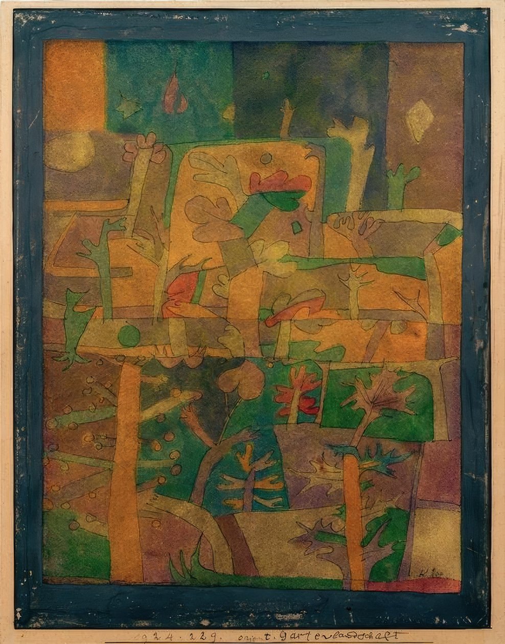 Orientalsk hagelandskap av Paul Klee