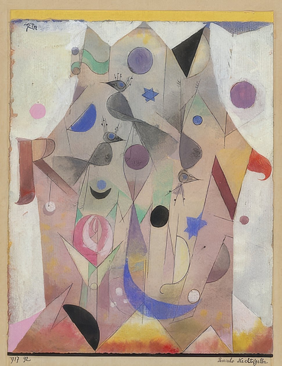 Persiske nattergaler. 1917 av Paul Klee