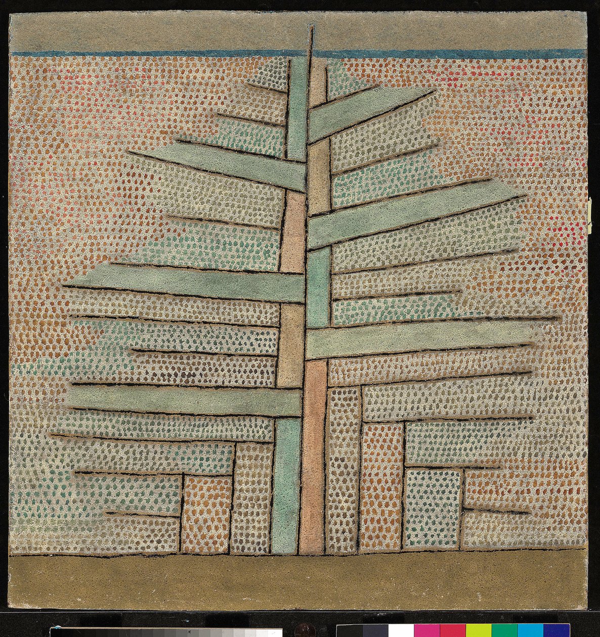 ""Pine"" (furu) - Maleri av Paul Klee (1879-1940) av Paul Klee