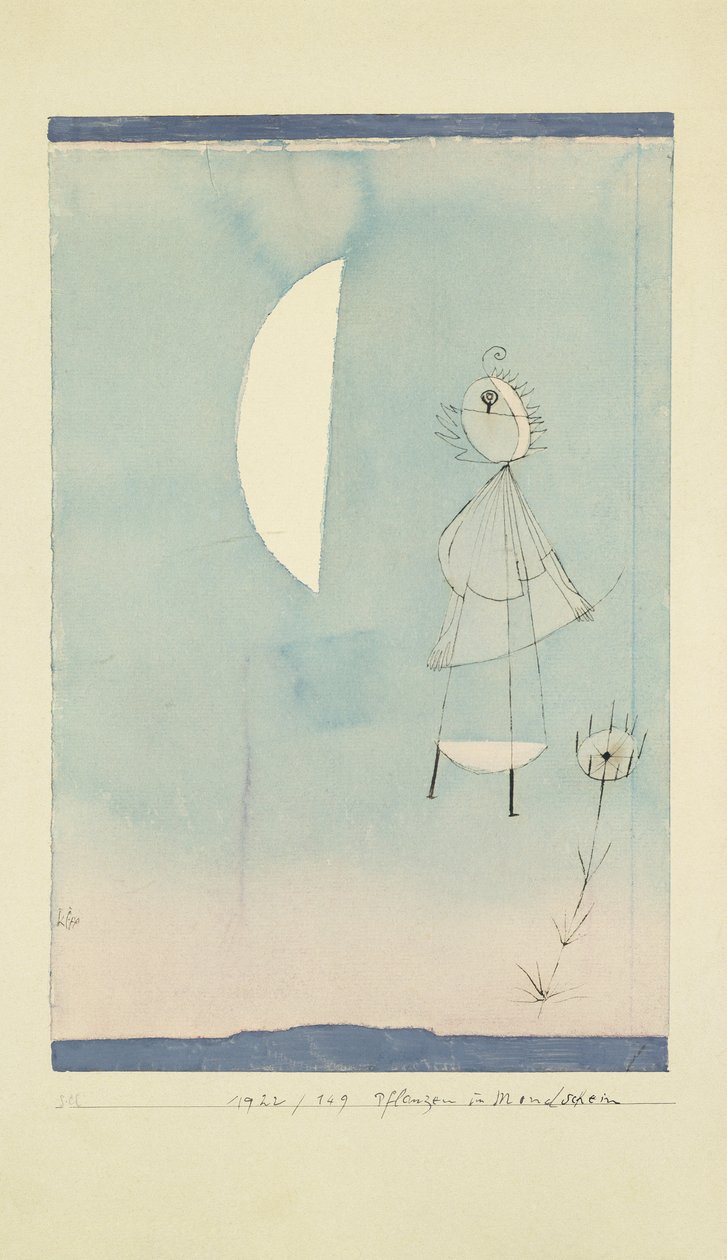 Planter i måneskinn (blekk og akvarell på papir) av Paul Klee
