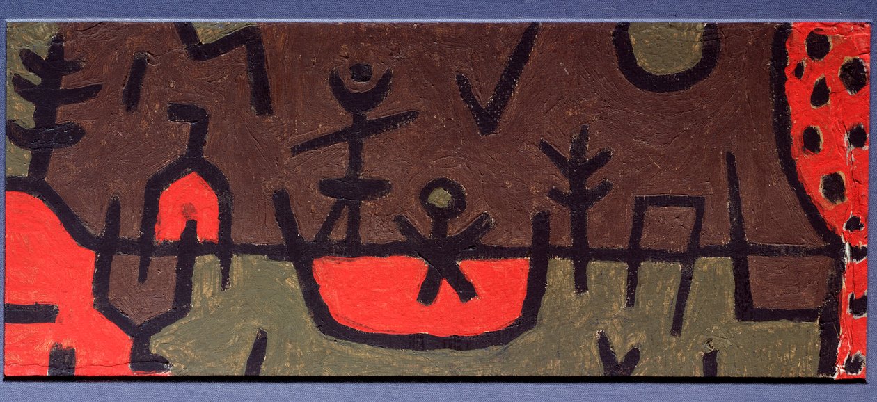 Dam i en park - Maleri av Paul Klee